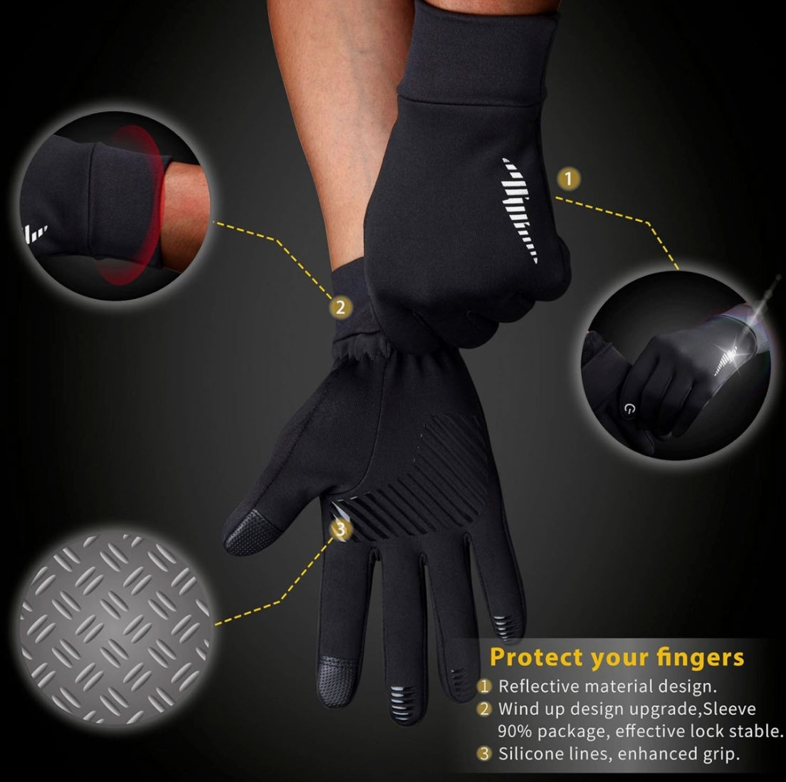 Navi Thermal Gloves - Touchscreen-Compatible, Warm and Versatile